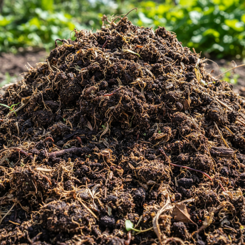 A pile of compost